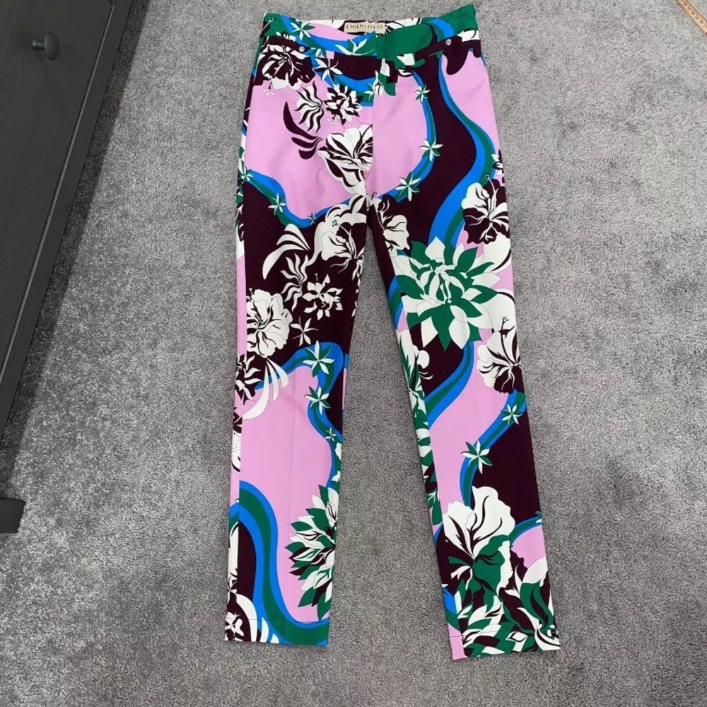 Emilio Pucci gorgeous trouser printed pants. Size US 4